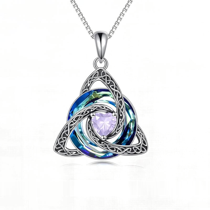 Witch Knot Birthstone Necklace