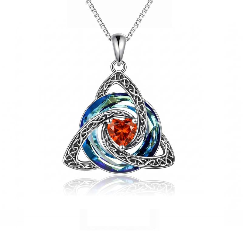 Witch Knot Birthstone Necklace