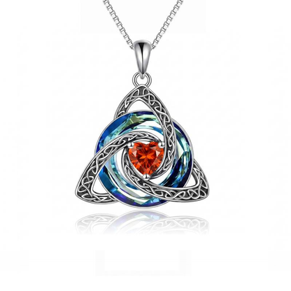 Witch Knot Birthstone Necklace