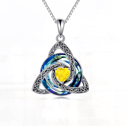Witch Knot Birthstone Necklace
